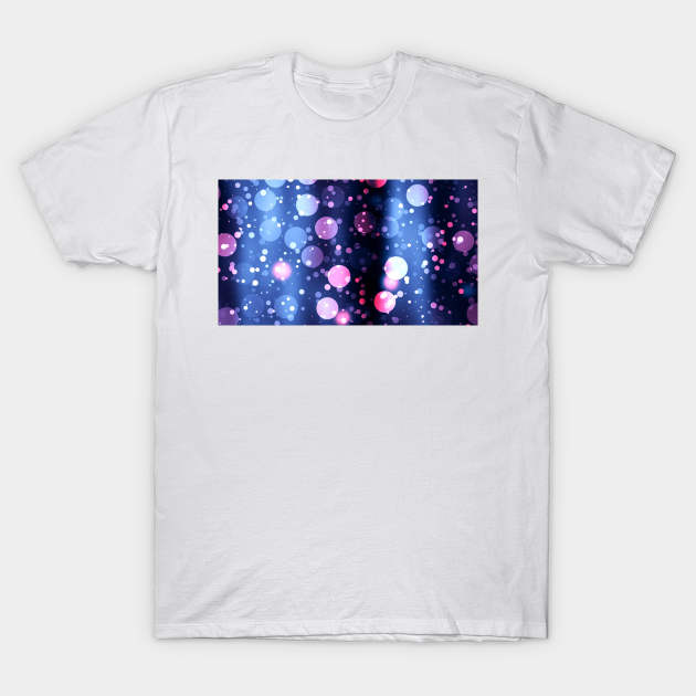 Magical lights with multicoloured confetti T-Shirt by Montanescu